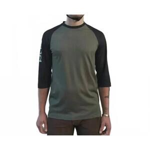 NEW POC mtb pure 3/4 jersey in epidote green/ uranium black